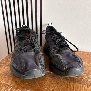 Adidas Big Kid’s Black and Red Athletic Shoes